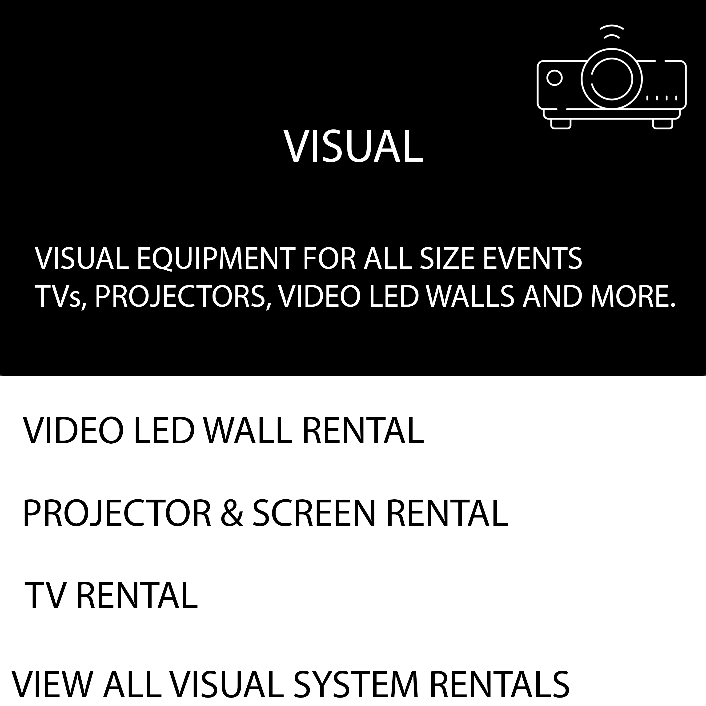 Audio Visual Rental