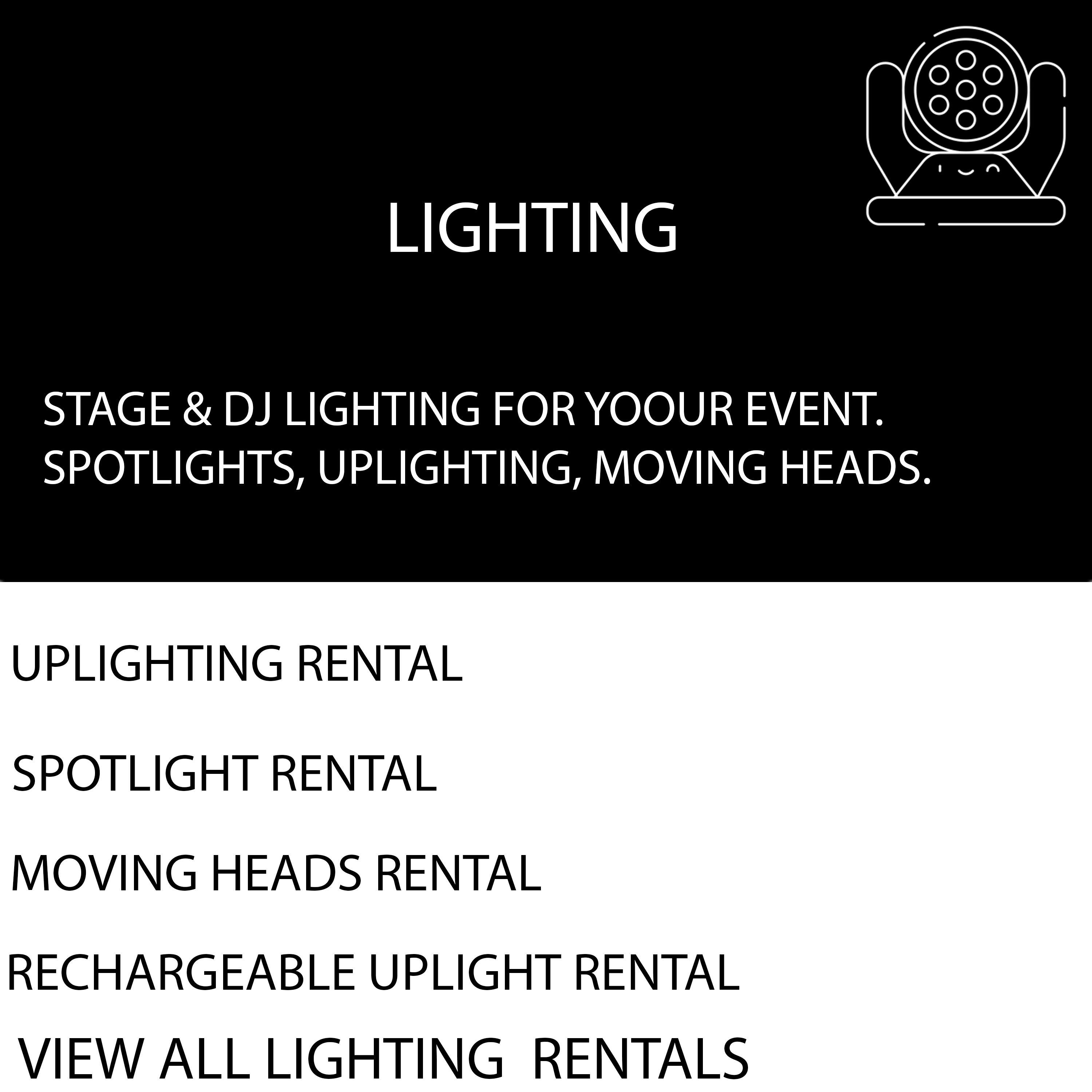 DJ Lights Rentals