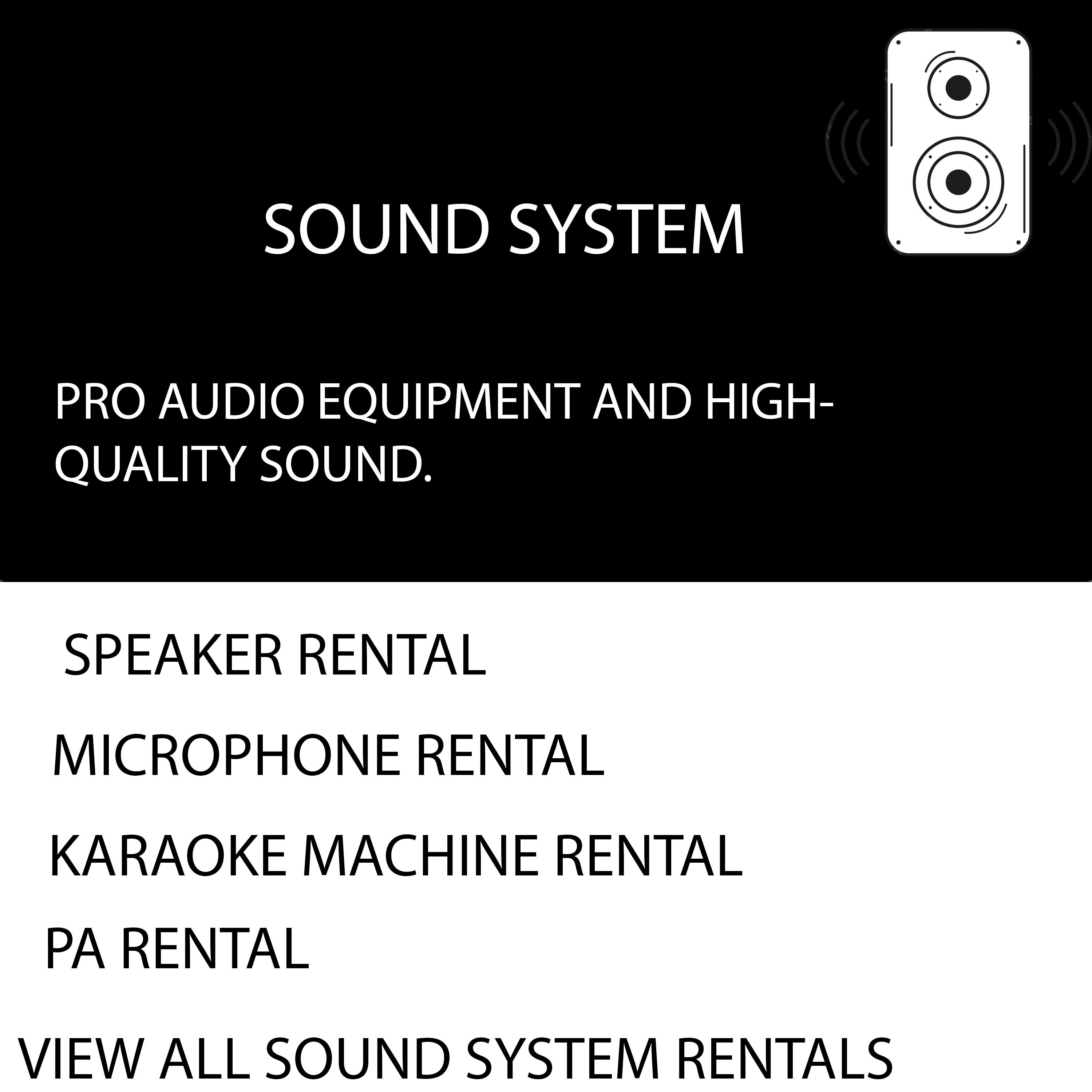 Sound System Rental