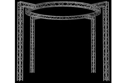 22 X 22 Circular Truss Booth Rental