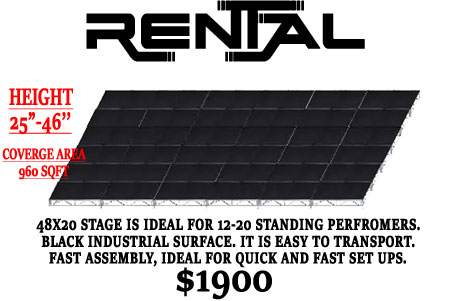 48' x 20' MSR Concert Stage Bundle Rental