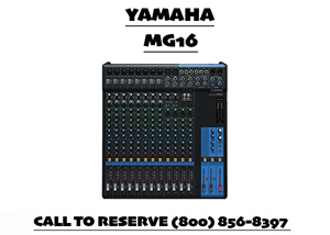 Yamaha MG16 Rental