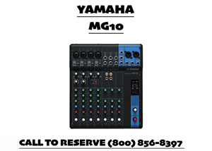 Yamaha MG10 10-Channel Mixer Rental