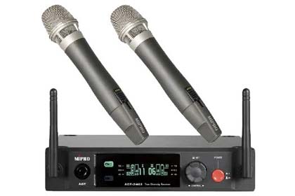 Mipro 2 Handheld Microphone Bundle Rental