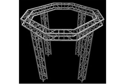 10 X 10 Octagon Truss Booth Rental