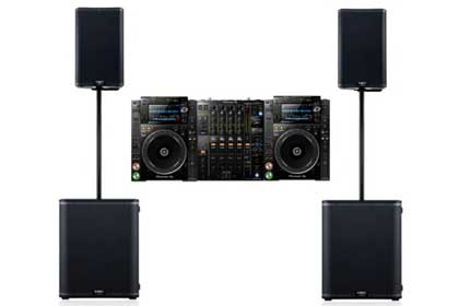 Pioneer CDJ-2000NXS2 & DJM-900NXS2 with QSC Speakers Rental Package