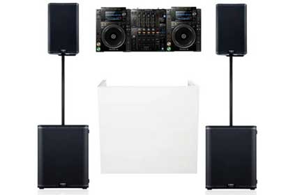 Pioneer CDJ-2000NXS2 & DJM-900NXS2 QSC Speaker Wedding DJ Equipment Rental Package