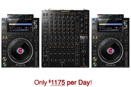 (2) Pioneer DJ CDJ-3000 & Pioneer DJ DJM-V10 Bundle