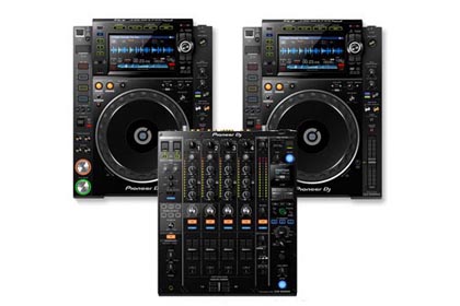 (2) CDJ2000NXS2 and DJM900NXS2 Package Rental