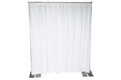 Pipe and Drape 10 x 10 White Rental