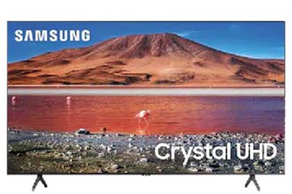 SAMSUNG 75" Class 4K Crystal UHD (2160P) LED Smart TV Rental