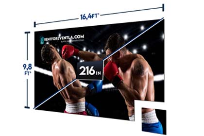 Video Wall 16.4′ x 9.8′ (P 3.9mm) Rental